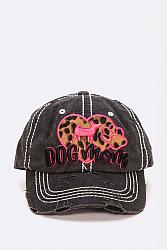 Dog Mom Embroidered Patch Vintage Cap