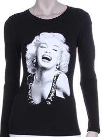 Marilyn Monroe Bling L/S Shirt