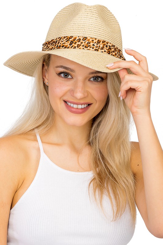 Leopard Fedora Rancher Hat