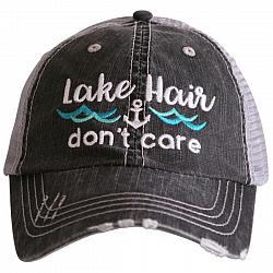 Lake Hair Don't Care Wave Trucker Hat by Katydid