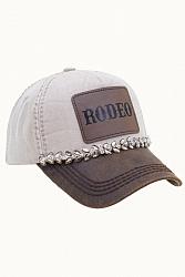 Olive & Pique Glitz Rodeo Brown Beige Baseball Hat