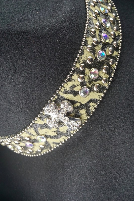 Peter Grimm Zebra Cross Wool Felt Cowboy Hat