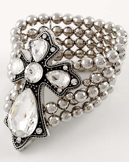 Multi Row Cross Stretch Bracelet