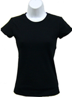 Blank Junior Cut Shirt - Black