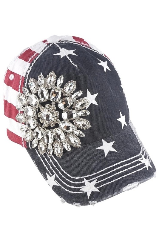 USA Stars & Stripes Baseball Hat by Olive & Pique