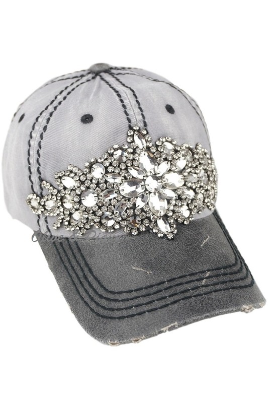Olive & Pique Glitz Deco Two Tone Baseball Cap