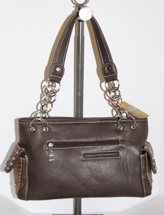 Rhinestone Cross Animal Patchwork Zebra Handbag