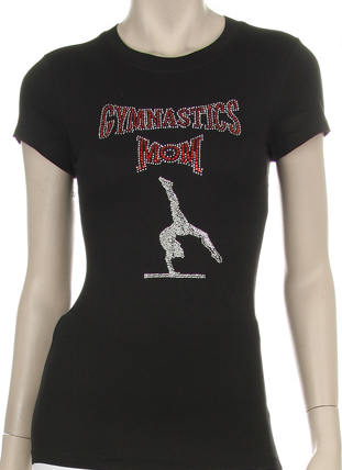 Gymnastic's Mom Rhinestone Shirt