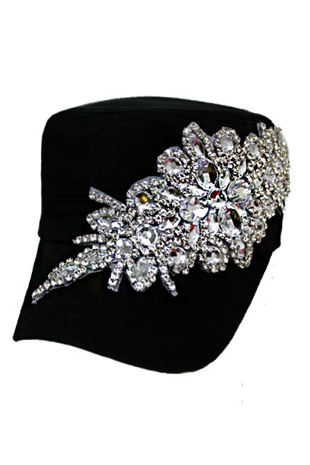 Bling Rhinestone Baseball & Cadet Style Hats