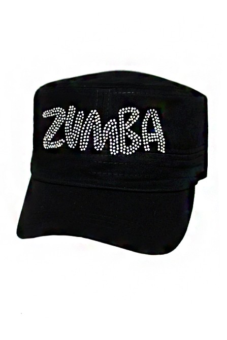 Zumba Rhinestone Cadet Hat - Black