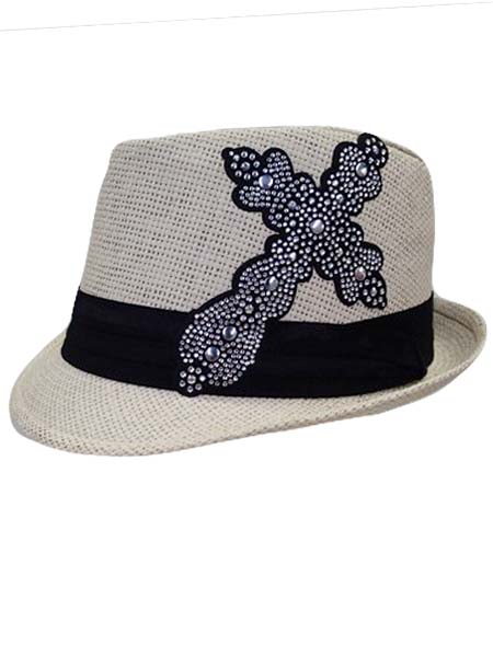 Bling Cross Patch Fedor Hat