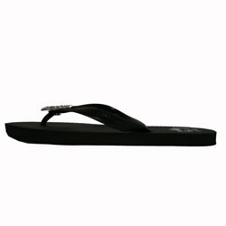 Flip Flops with Rhinestone Vollyball Concho
